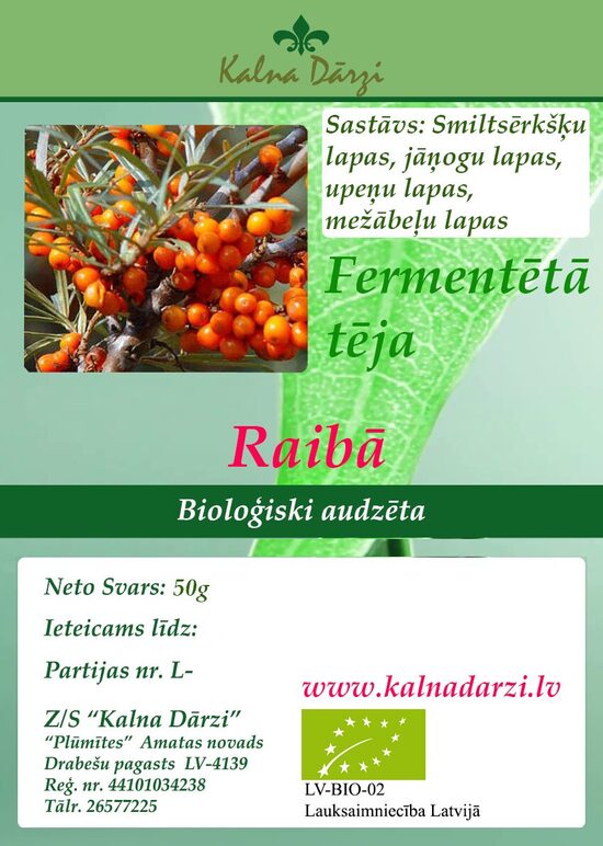 FERMENTĒTAS TĒJAS EKO