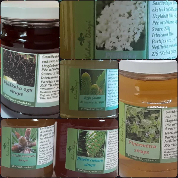 eco priežu sīrupi